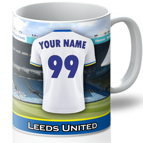 Personalised Leeds Mug - Shirt And Message Cup
