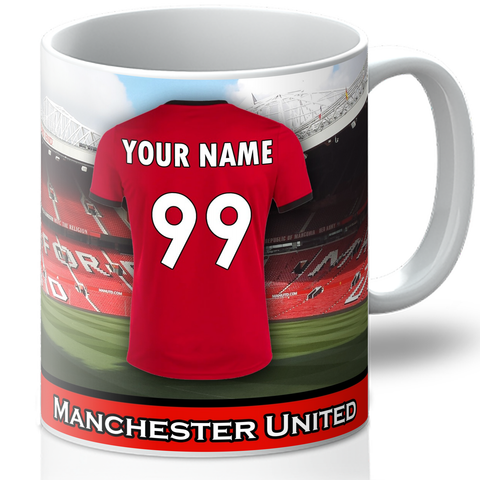 Personalised Manchester United Mug - Shirt And Message Cup