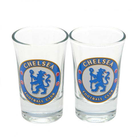 Chelsea FC 2pk Shot Glass Set  - Official Merchandise Gifts