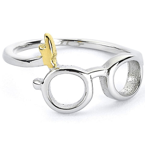 Harry Potter Stainless Steel Ring Harry Glasses Small  - Official Merchandise Gifts
