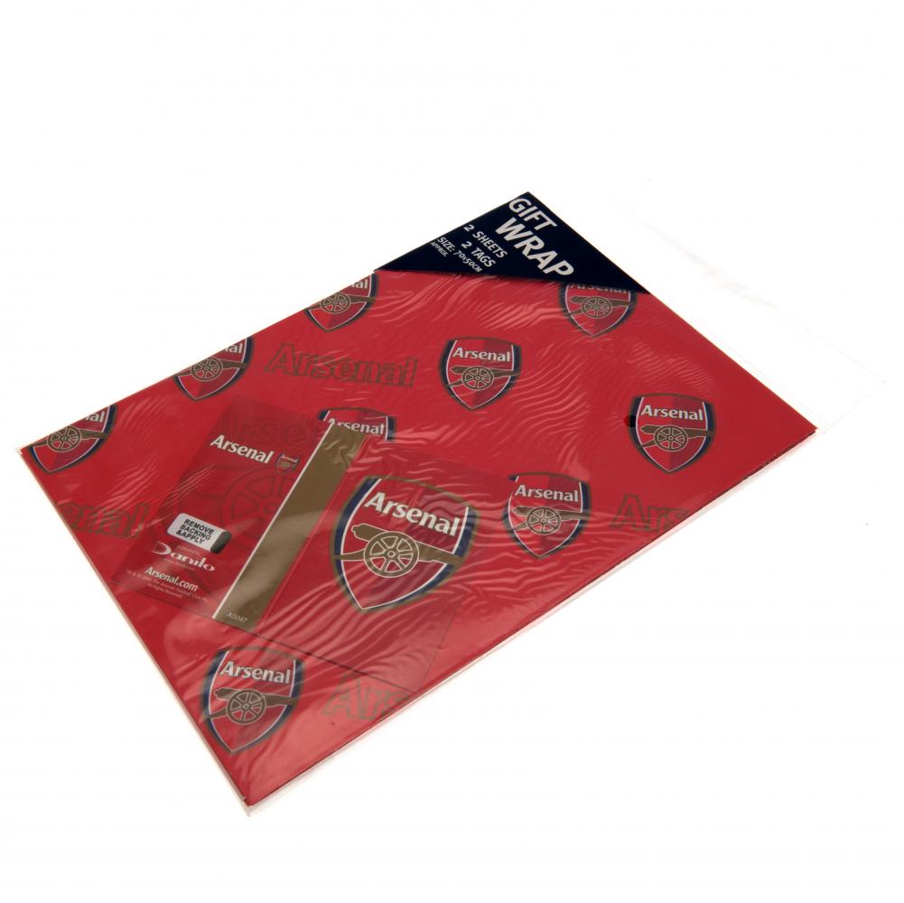 Arsenal Fc Ribbon Arsenal FC Crest Gift Wrap