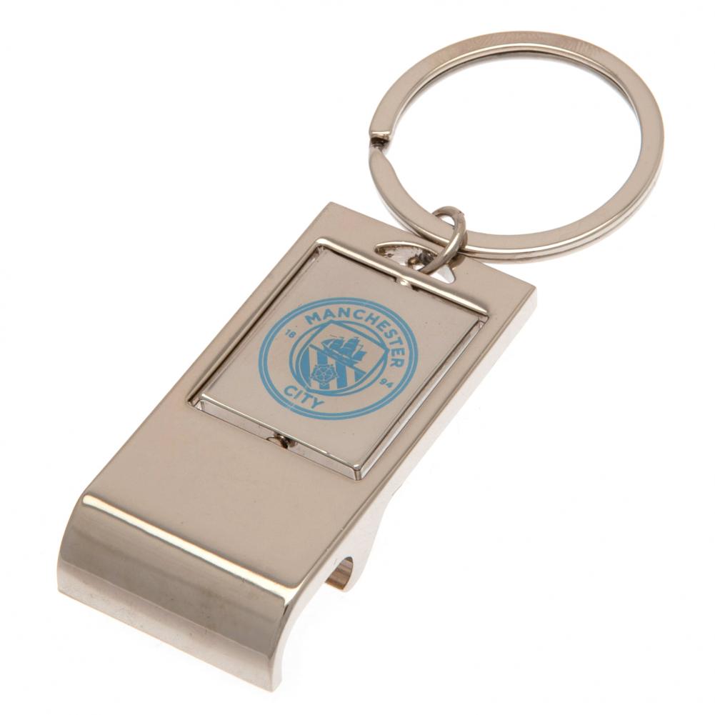 Manchester City Key Rings Manchester City FC Executive Bottle Opener Keyring