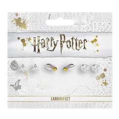 Harry Potter Silver Plated Stud Earring Set