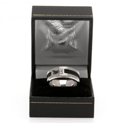 Liverpool FC Black Inlay Ring Large