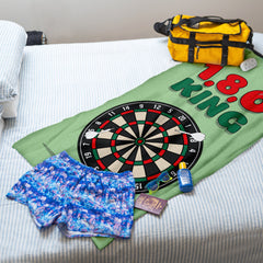 1,8,0 King - Darts Beach Towel - 150cm x 75cm