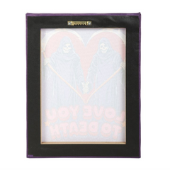 19x25cm Love You To Death Canvas Plaque by Steven Rhodes