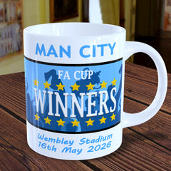 Man City FA Cup Winners Mug - 2026 Cup Final Souvenir
