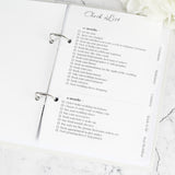 Personalised Botanical Border Wedding Planner