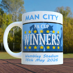 Man City FA Cup Winners Mug - 2026 Cup Final Souvenir
