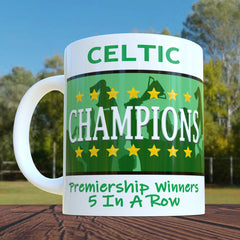 Celtic Premiership Champions Mug 25/26 Scottish League Winners Cup