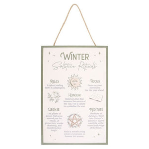 30cm Winter Solstice Rituals MDF Hanging Sign