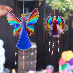 38cm Rainbow Angel Suncatcher 06
