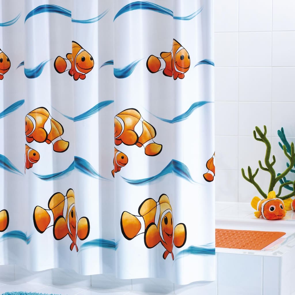 RIDDER Shower Curtain Clown vinyl 180x200 cm