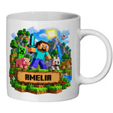 Personalised Video Gamer Mug. Customised Cup With Any Name
