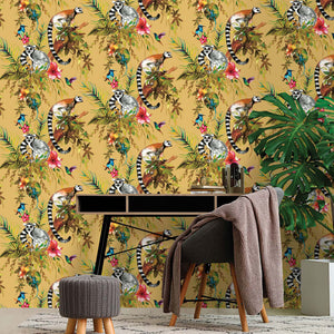 DUTCH WALLCOVERINGS Wallpaper Lemur Ochre