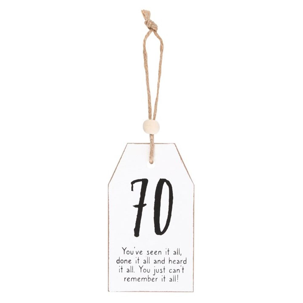 70 Milestone Birthday Hanging Sentiment Sign