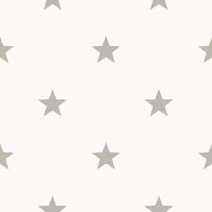 Noordwand Wallpaper Friends & Coffee Little Stars Light Grey and White