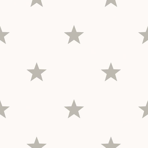 Noordwand Wallpaper Friends & Coffee Little Stars Light Grey and White