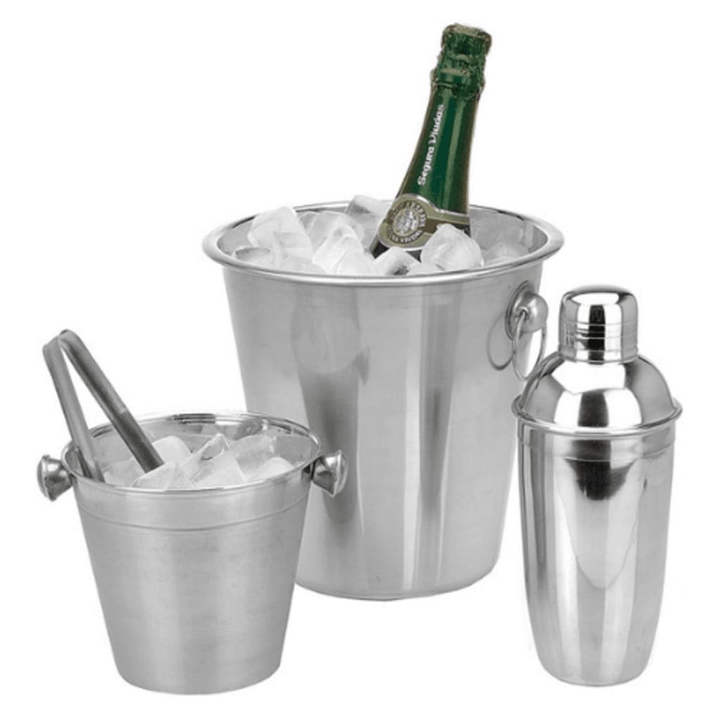 Excellent Houseware 4 Piece Bar Set Stainless Steel