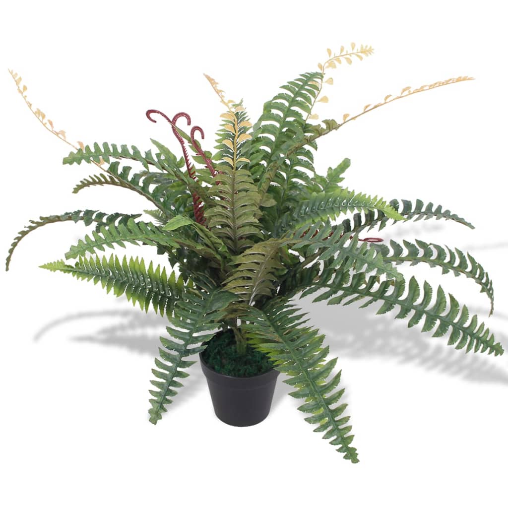 vidaXL Artificial Fern Plant with Pot 60 cm Green