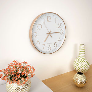 vidaXL Wall Clock 30 cm Rose Gold