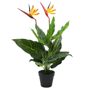 vidaXL Artificial Strelitzia Reginae Plant Bird of Paradise 66 cm