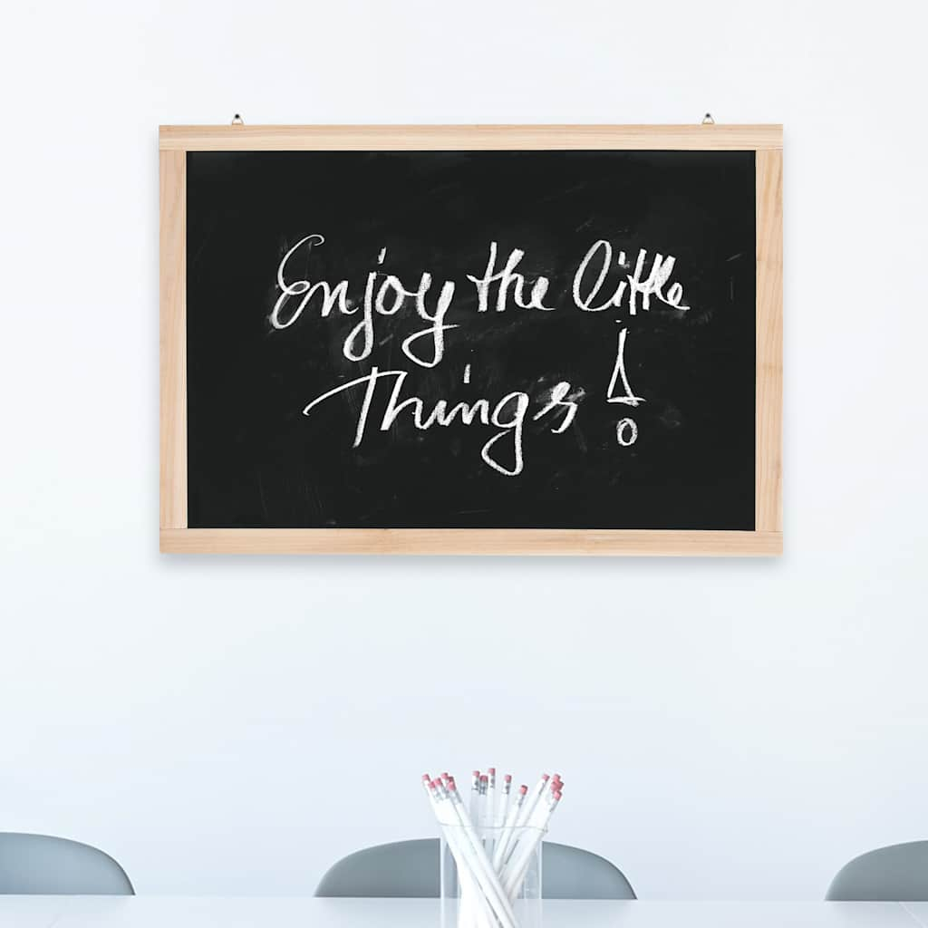 vidaXL Wall-Mounted Blackboard Cedar Wood 40x60 cm