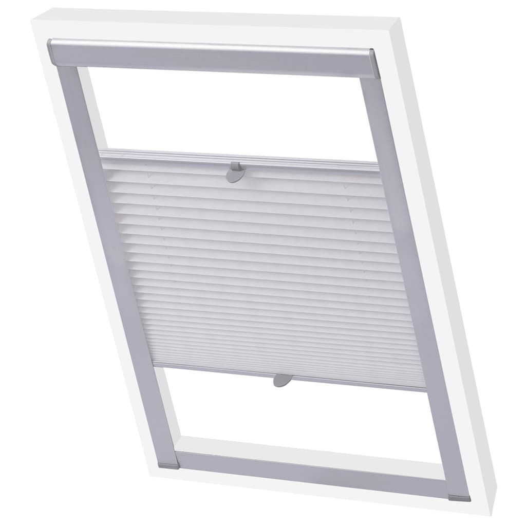 vidaXL Pleated Blind White CK02