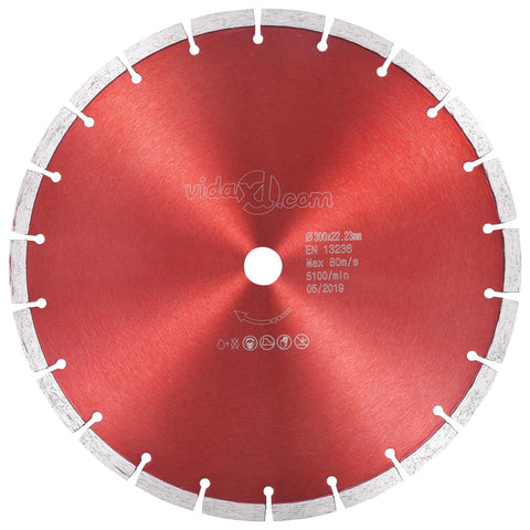 vidaXL Diamond Cutting Disc Steel 300 mm