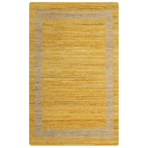 vidaXL Handmade Rug Jute Yellow 80x160 cm