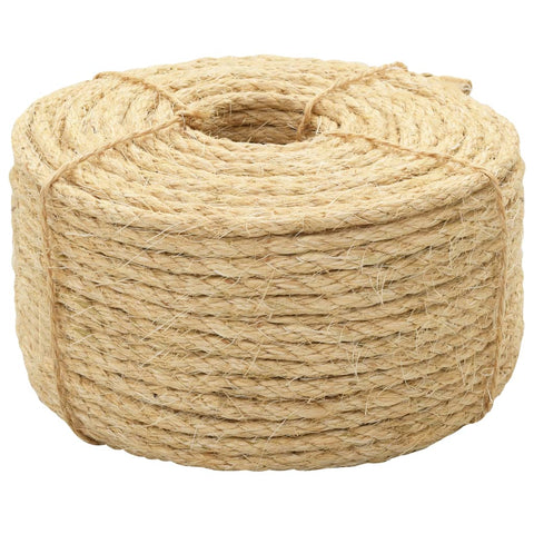 vidaXL Rope 100% Sisal 6 mm 100 m