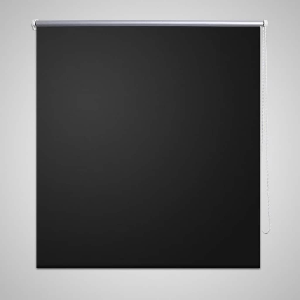 Roller Blind Blackout 80 x 175 cm Black