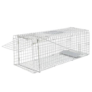 vidaXL Galvanised Live Trap 80 cm