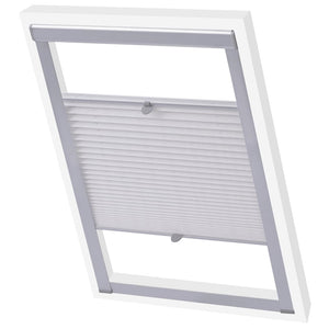 vidaXL Pleated Blinds White F06