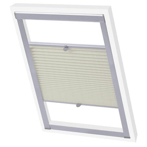 vidaXL Pleated Blinds Cream P06/406