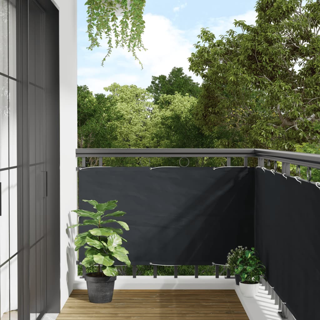 vidaXL Balcony Screen Oxford Fabric 75x400 cm Anthracite