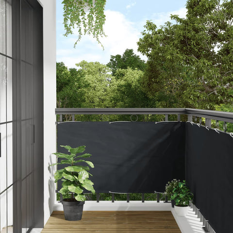 vidaXL Balcony Screen Oxford Fabric 75x400 cm Anthracite