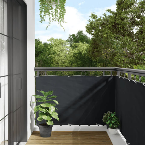 vidaXL Balcony Screen Oxford Fabric 90x400 cm Anthracite