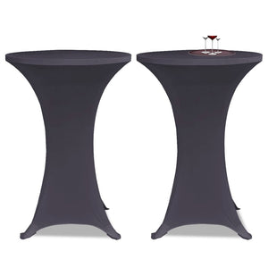 vidaXL Stretch Table Cover 2 pcs 60 cm Anthracite