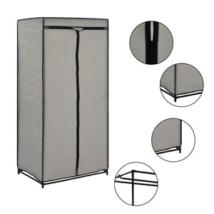 vidaXL Wardrobe Grey 75x50x160 cm