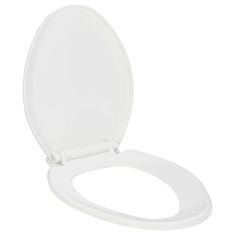 vidaXL Soft-close Toilet Seat with Quick-release Design White