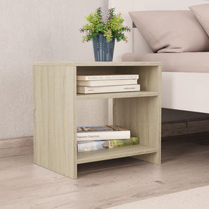 vidaXL Bedside Cabinet Sonoma Oak 40x30x40 cm Engineered Wood