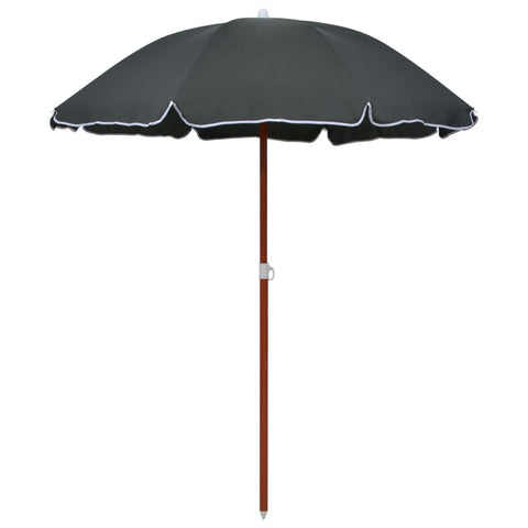 vidaXL Garden Parasol with Steel Pole 180 cm Anthracite