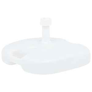 vidaXL Umbrella Base Sand/Water Filled 16 L White Plastic