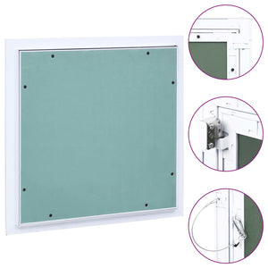 vidaXL Access Panel with Aluminium Frame and Plasterboard 200x200 mm