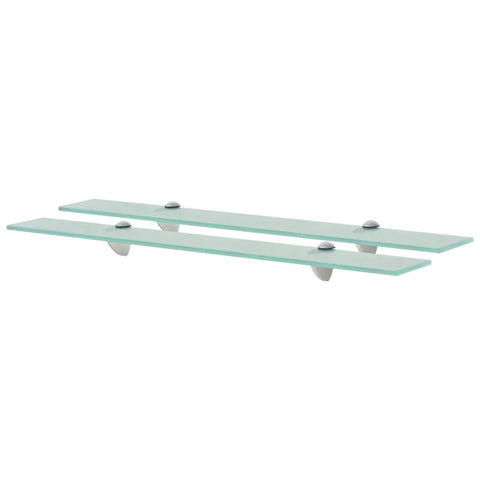 vidaXL Floating Shelves 2 pcs Glass 70x10 cm 8 mm