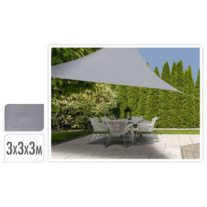 ProGarden Shade Cloth 3x3x3 m Grey Triangle