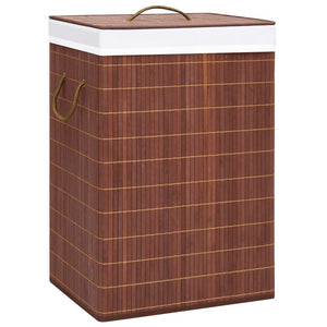 vidaXL Bamboo Laundry Basket Brown 72 L