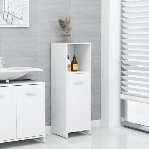 vidaXL Bathroom Cabinet White 30x30x95 cm Engineered Wood