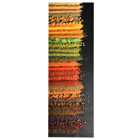 vidaXL Kitchen Floor Mat Washable Spice 45x150 cm